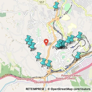 Mappa Via Verderuolo Inferiore, 85100 Potenza PZ, Italia (1.02647)