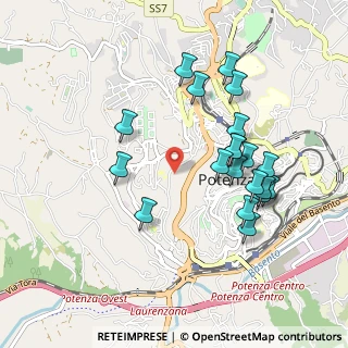 Mappa Via Verderuolo Inferiore, 85100 Potenza PZ, Italia (1.008)