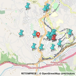 Mappa Via Verderuolo Inferiore, 85100 Potenza PZ, Italia (1.09063)