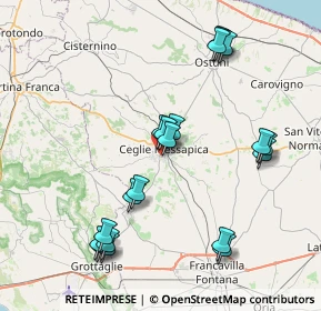 Mappa Via Sacerdote Mastro, 72013 Ceglie Messapica BR, Italia (9.058)