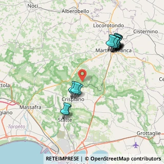 Mappa LOCALITA' CASELLI SERRI SNC, 74012 Crispiano TA, Italia (8.676)