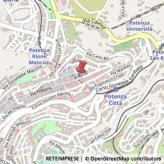 Mappa Via Pretoria, 239, 85100 Potenza, Potenza (Basilicata)