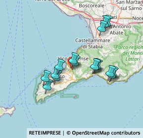 Mappa Via Tommaso Astarita, 80062 Meta NA, Italia (6.80375)