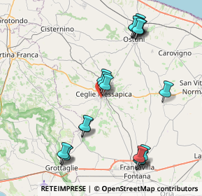 Mappa Via Sacerdote Paolo Lisi, 72013 Ceglie Messapica BR, Italia (9.8765)