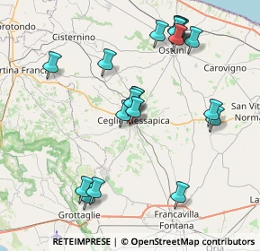 Mappa Via Sacerdote Paolo Lisi, 72013 Ceglie Messapica BR, Italia (8.697)