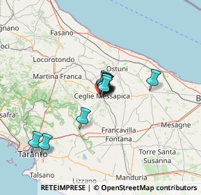 Mappa Via Sacerdote Paolo Lisi, 72013 Ceglie Messapica BR, Italia (7.805)