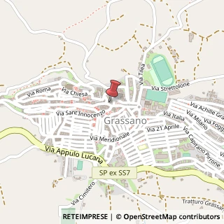 Mappa Via Vittorio Emanuele, 46, 75014 Grassano, Matera (Basilicata)