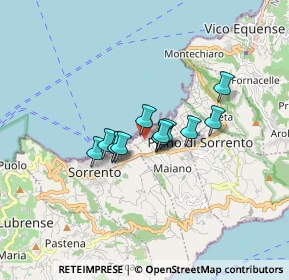 Mappa Corso Marion Crawford, 80065 Sant'Agnello NA, Italia (1.09769)