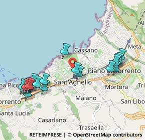 Mappa Viale dei Pini, 80065 Sant'Agnello NA, Italia (1.2035)