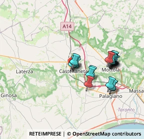 Mappa Via San Martino, 74011 Castellaneta TA, Italia (6.808)