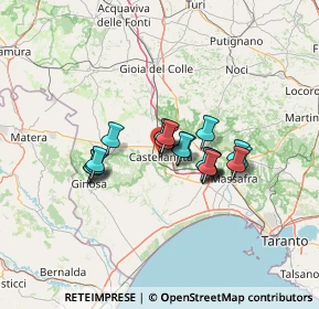 Mappa SS 7, 74011 Castellaneta TA, Italia (9.909)