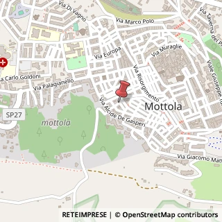 Mappa Via Madonna del Carmine, 45, 74017 Mottola TA, Italia, 74017 Mottola, Taranto (Puglia)