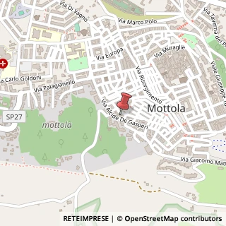 Mappa Via Fratelli Bandiera, 65, 74017 Mottola, Taranto (Puglia)