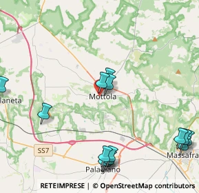 Mappa Via Madonna del Carmine, 74017 Mottola TA, Italia (5.67857)