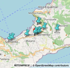 Mappa Via delle Rose, 80063 Piano di Sorrento NA, Italia (1.29636)