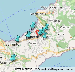 Mappa Via delle Rose, 80063 Piano di Sorrento NA, Italia (1.86538)