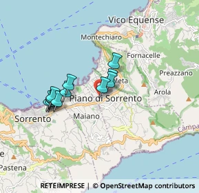 Mappa Via delle Rose, 80063 Piano di Sorrento NA, Italia (1.49917)