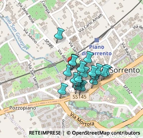 Mappa Via delle Rose, 80063 Piano di Sorrento NA, Italia (0.156)