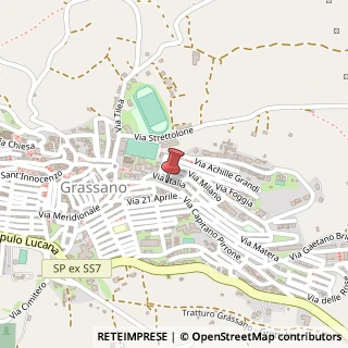 Mappa Via Giuseppe di Vittorio, 7, 75014 Grassano, Matera (Basilicata)