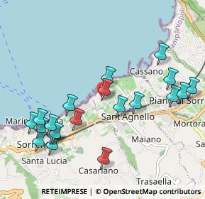 Mappa Via Cocumella, 80065 Sant'Agnello NA, Italia (1.207)