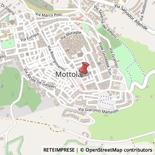 Mappa Via Salvo D'Acquisto, 33, 74017 Mottola, Taranto (Puglia)