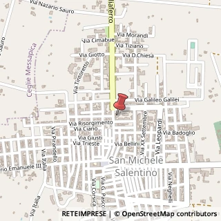 Mappa Via Ettore Tagliaferro, 88, 72018 San Michele Salentino, Brindisi (Puglia)