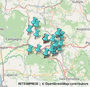 Mappa Contrada Canne, 84021 Buccino SA, Italia (9.8925)