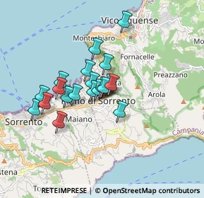 Mappa Via Cavoniello, 80063 Piano di Sorrento NA, Italia (1.335)