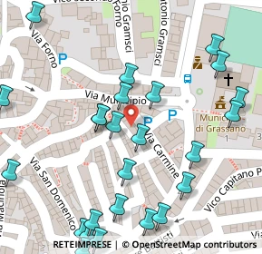 Mappa Via Carmine, 75014 Grassano MT, Italia (0.072)