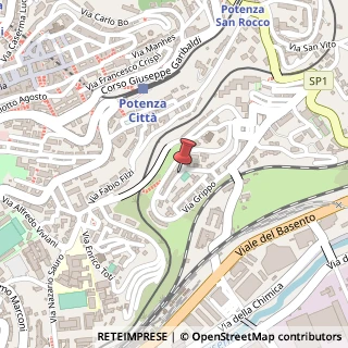 Mappa Via Nitti Francesco Saverio, 85100 Potenza, Potenza (Basilicata)