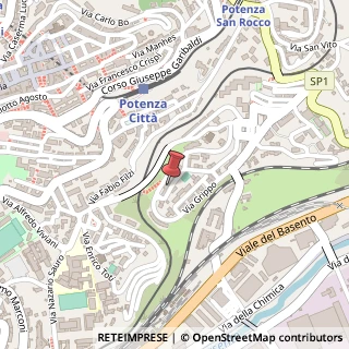 Mappa Via Francesco Saverio Nitti, 72, 85100 Potenza, Potenza (Basilicata)