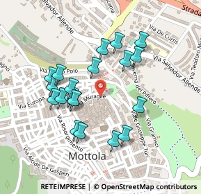 Mappa Via Muraglie, 74017 Mottola TA, Italia (0.228)