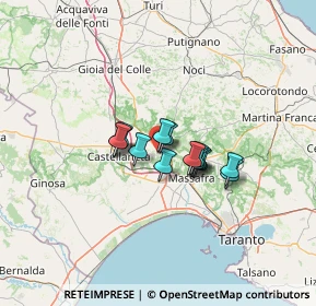 Mappa Via San Francesco D'Assisi, 74017 Mottola TA, Italia (8.37286)