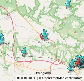 Mappa Via San Francesco D'Assisi, 74017 Mottola TA, Italia (7.675)