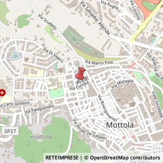 Mappa Via San Pio X, 3, 74017 Mottola, Taranto (Puglia)