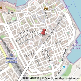 Mappa Corso Umberto I,  45, 72100 Brindisi, Brindisi (Puglia)