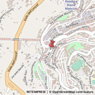Mappa Via Nicola Vaccaro, 28, 85100 Potenza, Potenza (Basilicata)