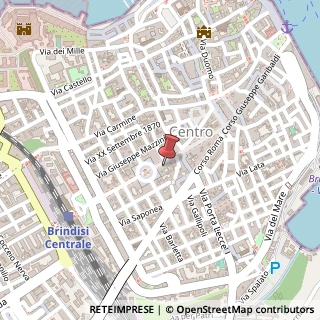 Mappa Via Venezia, 13, 72100 Brindisi, Brindisi (Puglia)