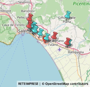 Mappa Via Brun Stefano, 84131 Salerno SA, Italia (6.29615)