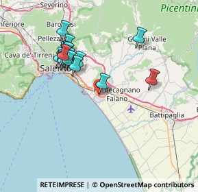 Mappa Via Brun Stefano, 84131 Salerno SA, Italia (7.68389)