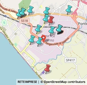 Mappa Via Brun Stefano, 84131 Salerno SA, Italia (1.0415)