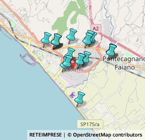 Mappa Via Brun Stefano, 84131 Salerno SA, Italia (1.384)