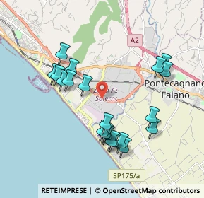 Mappa Via Brun Stefano, 84131 Salerno SA, Italia (2.042)