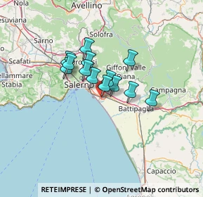 Mappa Via Brun Stefano, 84131 Salerno SA, Italia (9.38692)