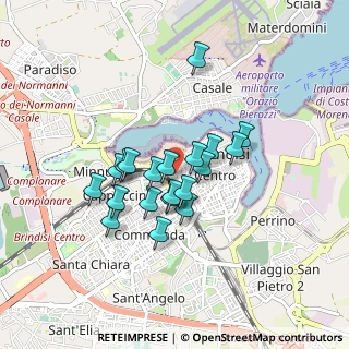Mappa Via Dè Carpentieri, 72100 Brindisi BR, Italia (0.7175)