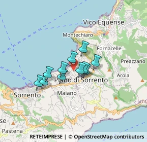 Mappa Via Francesco Ciampa, 80063 Piano di Sorrento NA, Italia (1.11727)