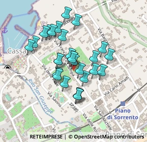 Mappa Via Francesco Ciampa, 80063 Piano di Sorrento NA, Italia (0.18214)