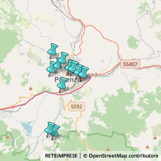 Mappa Via Anna Maria Ortese, 85100 Potenza PZ, Italia (3.07667)
