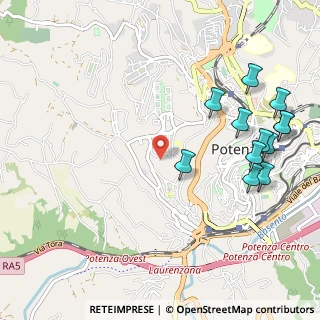 Mappa Via Mar Egeo, 85100 Potenza PZ, Italia (1.36)