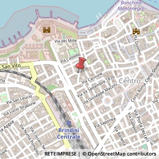 Mappa Via Santa Margherita,  26, 72100 Brindisi, Brindisi (Puglia)
